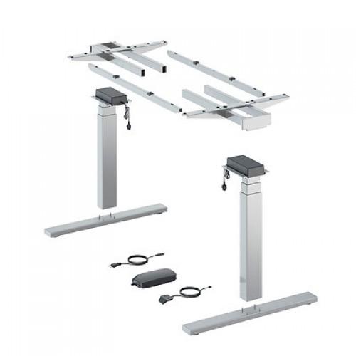 PIEDS DE BUREAU MOTORISÉS STEELFORCE PRO 670 SLS HIGHLINE - ARGENT HETTICH