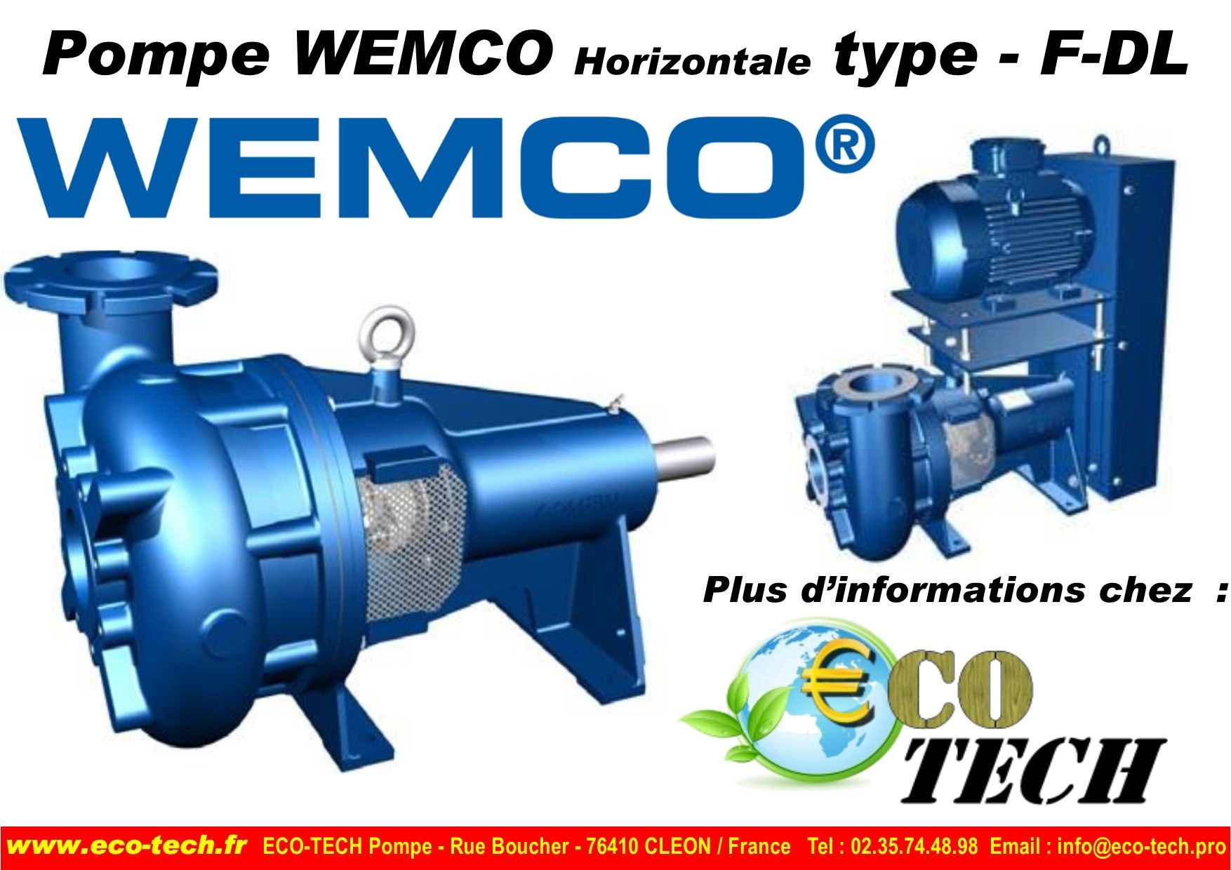 Pompe wemco type f-dl centrifuge horizontale atex en france normandie_0