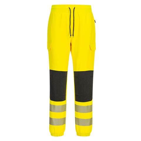 PORTWEST KX346 JOGGING HAUTE-VISIBILITÉ PW3 FLEXI JAUNE/NOIR - TAILLE L