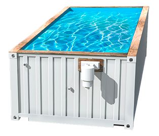 Premium kit - piscine container - pool container - ligne d’eau 1,14m_0