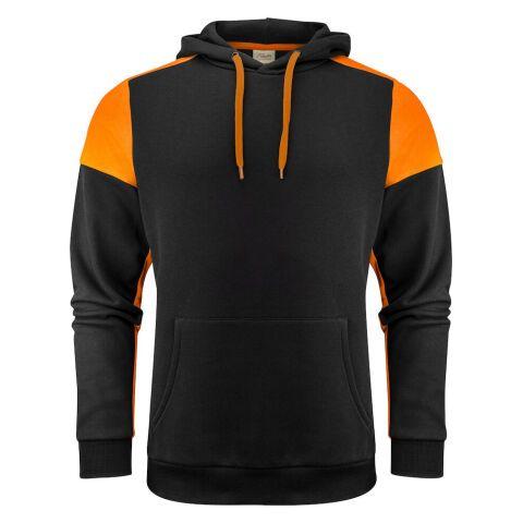 PRINTER PRIME PRIME SWEATSHIRT CAPUCHE UNISEX NOIR/ORANGE - TAILLE XXXL