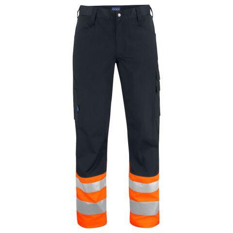 PROJOB 6533 PANTALON POLYCOTON PRIO - EN ISO 20471 CLASSE 1 ORANGE/NOIR - TAILLE 40