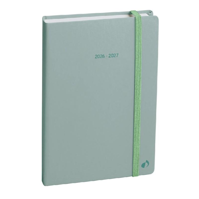 Quo Vadis - Agenda année scolaire - 2026-2027 - Universitaire Color - Semainier Planning - Multilingue - Pastel - Vert clair - août à août - 10x15_0