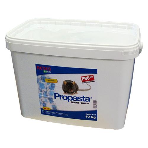 RATICIDE PROPASTA  PÂTES HUILÉES BLÉ + MAÏS AU BRODIFACOUM - 10 KG