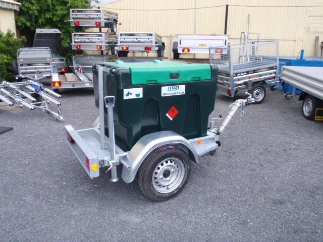 Remorque citerne de distribution gasoil - ECIM DG ADR 750SF - Réservoir 430L avec pompe 12V_0