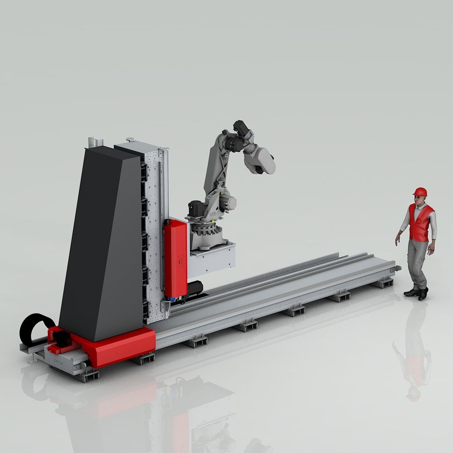 Robot élévateur conçu pour la manutention et le transport de charges lourdes dans les entrepôts, les usines et les centres logistiques_0