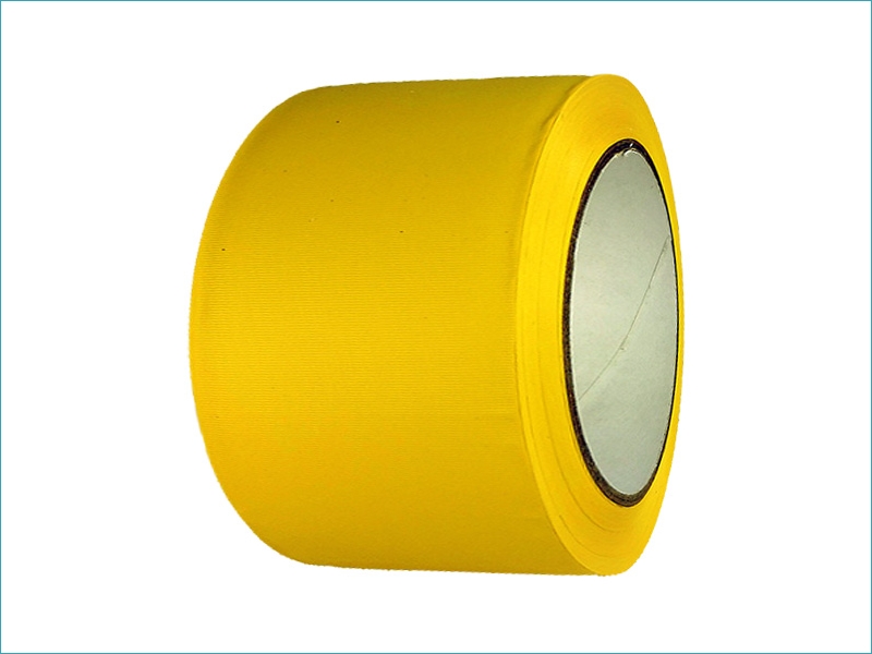 Ruban adhésif PVC strié JAUNE 75mm x 33M -  Réf RPVCJ75_0