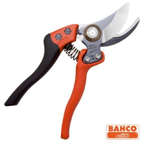 Sécateur Ergonomique à Poignée Fixe PX BAHCO - Petite Tête de Coupe - Poignées Petites Mains - Réduit la Fatigue Musculaire_0