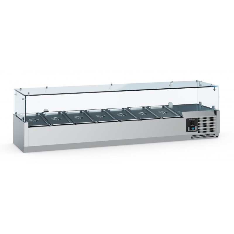 Saladette refrigérée vitrée 1/3 GN Modèle EcoFrost - Réf 7950.5125_0