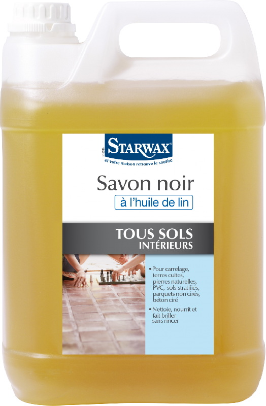 Savon noir à l'huile de lin STARWAX - Nettoyant multi-usages 5L_0