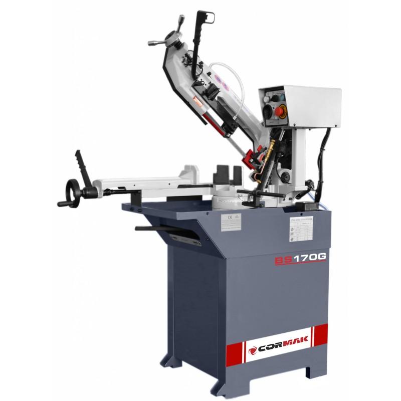Scie à ruban métal Cormak BS170G 230V Monophasé - moteur pas à pas, bras pivotant 60° et système de refroidissement_0
