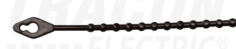 Serre-câble desserrable a perles, clair 120×1,3mm, d=6-25mm, pe_0