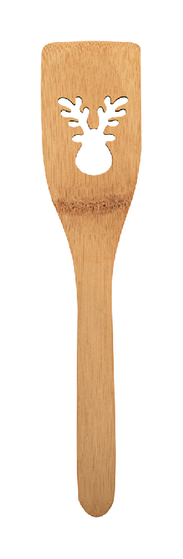 Spatule en bambou - Découpe sapin de Noël - Couleur naturelle - 24g_0