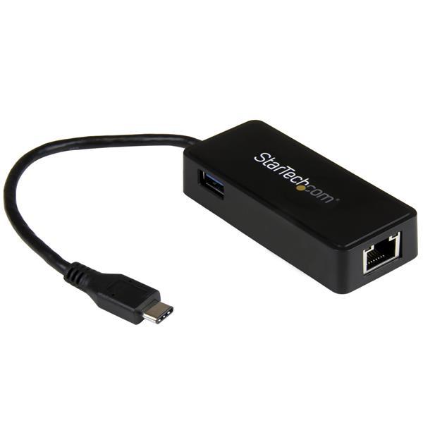 StarTech.Com Adaptateur réseau USB-C vers RJ45 Gigabit Ethernet avec port USB supplémentaire - M/F - USB 3.1 Gen 1 (5 Gb/s)_0