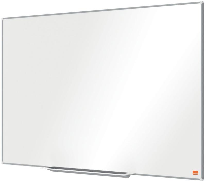 TABLEAU BLANC MURAL NOBO EN ACIER LAQUE MAGNETIQUE NANO CLEAN - CADRE EN ALUMINIUM 6 MM - 90 X 60 CM