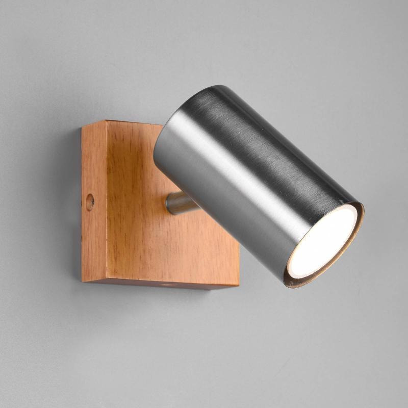 TRIO LIGHTING SPOT MURAL MARLEY, NICKEL MAT, À 1 LAMPE