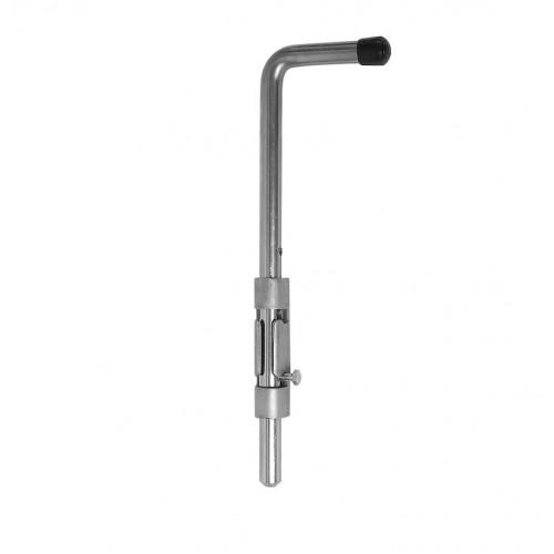 VERROUS DE PIED À SOUDER SANS PLATINE EN ACIER ZINGUÉ BLANC - LOT DE 6 - 16X500MM TORBEL