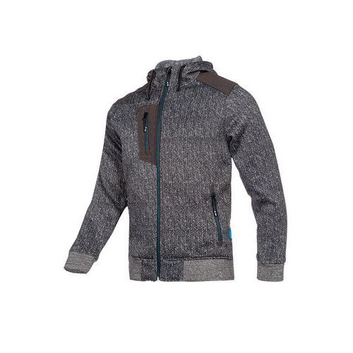 VESTE DE TRAVAIL ZIPPÉE À CAPUCHE HAYTON GRIS XL - SIOEN