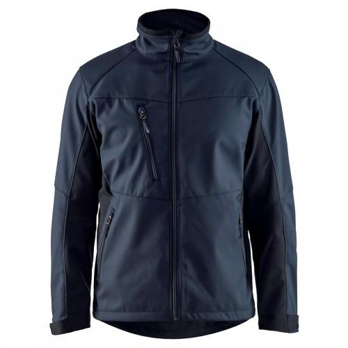 VESTE SOFTSHELL COUPE-VENT ET RESPIRANTE 4950 - BLEU MARINE ET NOIR - TAILLE XXL BLAKLADER