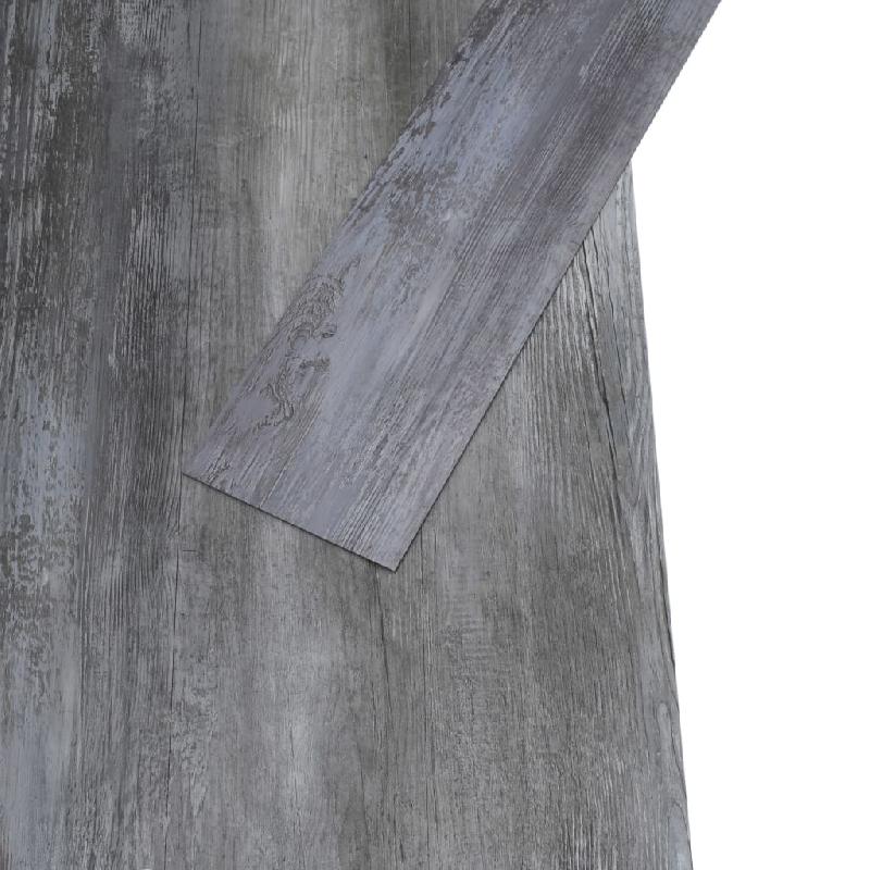 Vidaxl planches de plancher pvc non auto-adhésif 4,46 m² gris brillant 146587_0