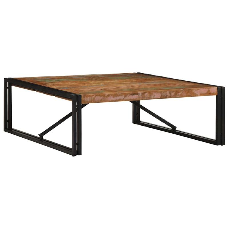 VidaXL Table basse multicolore 100x100x35 cm bois récupération massif Modèle Imperial Pro - 4016668_0