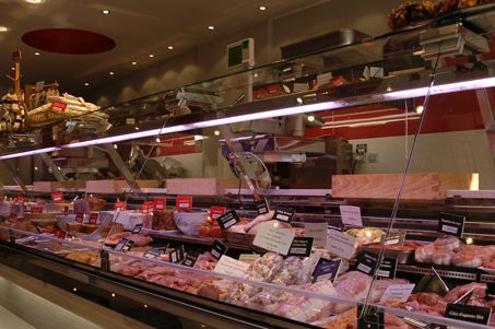 Vitrine réfrigérée inox pour boucherie, charcuterie et traiteur - double froid, statique ou ventilé_0