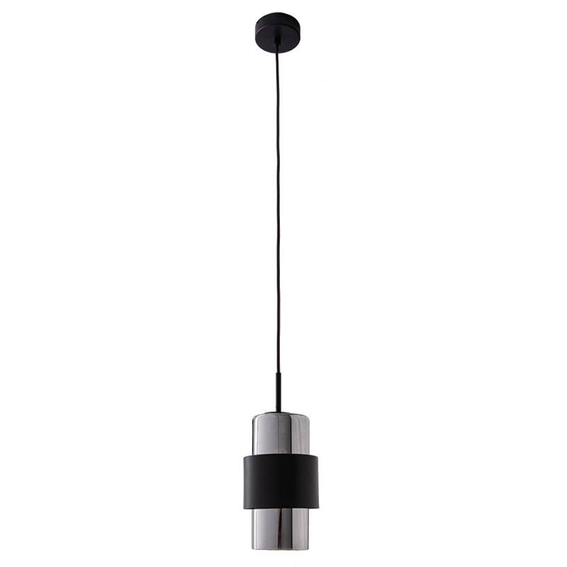 ZAMBELIS SUSPENSION 22002 EN VERRE ET MÉTAL NOIR MAT