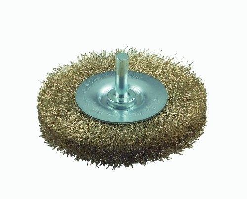 Brosse circulaire Bosch 2609256529 - fils ondulés laiton - pour perceuse - diamètre 75 mm_0
