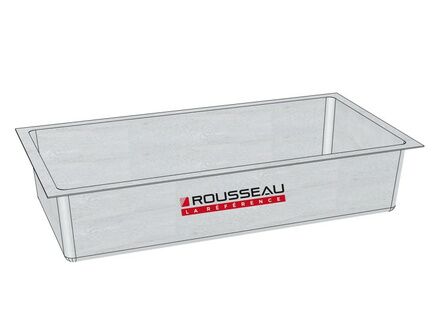 Bac à eau 500L en stratifié verre résine - avec couvercle - dimensions L1840 x l940 x h370 - finition grège RAL9002_0