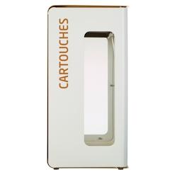 Rossignol - Borne de tri vigipirate support sac 90L CUBATRI - cartouches blanc/marron - marron métal 55576_0