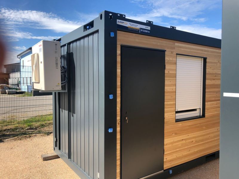 Bureau modulaire préfabriqué avec isolation complète