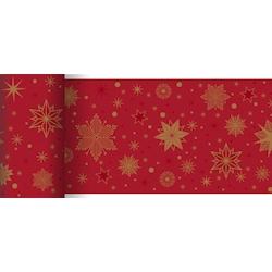 DUNI - Chemin de table airlaid Bio-Dunicel 0.15x20m Stargazing Rouge - 6x1 = 6 pièces - rouge papier 211545_0