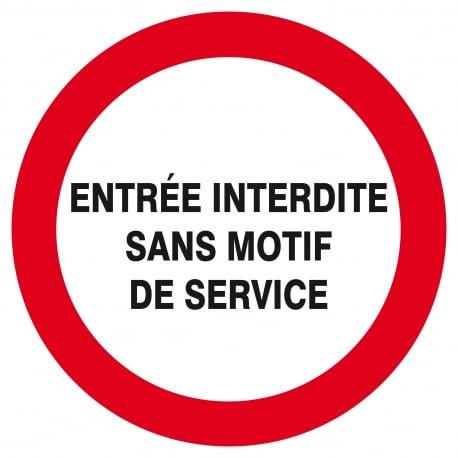 Entree interdite sans motif de service d.300mm TALIAPLAST | 622224_0