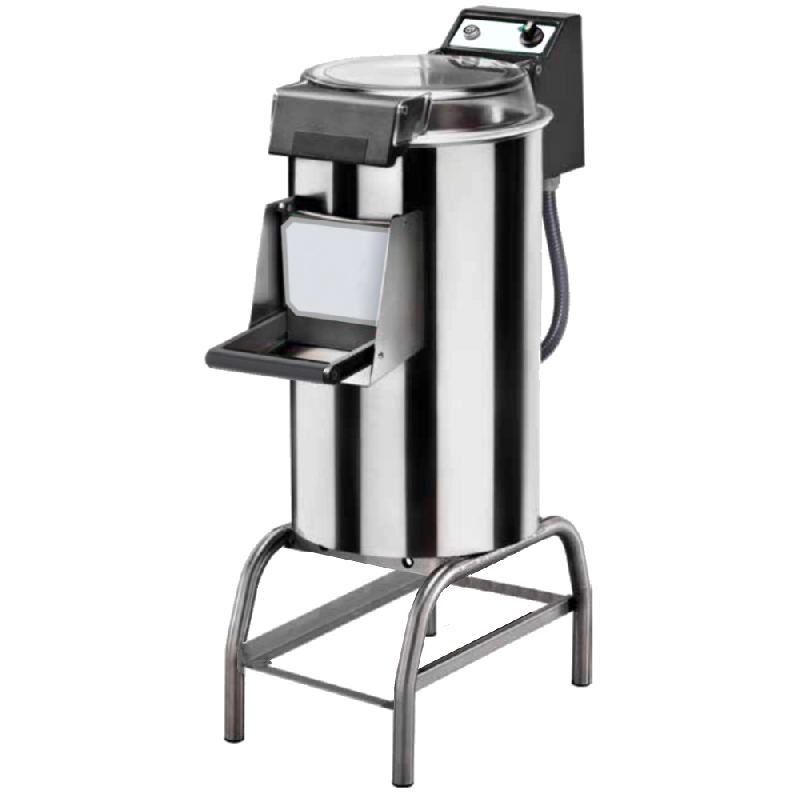 Éplucheur de pomme de terre production 450 kg/h avec support - 450x900x1350 mm - 1100 W 230/1V - 17052FPP Eurast - gris 17052FPP_0