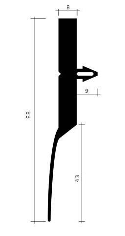 Joint caoutchouc pour chambre froide jcr-019_0
