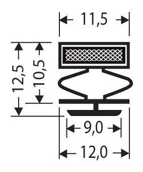 Joint pvc magnetique pour meubles frigos jpc-126_0