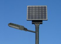 Lampadaire urbain solaire / led / 50 w / en acier galvanisé / 7 m_1