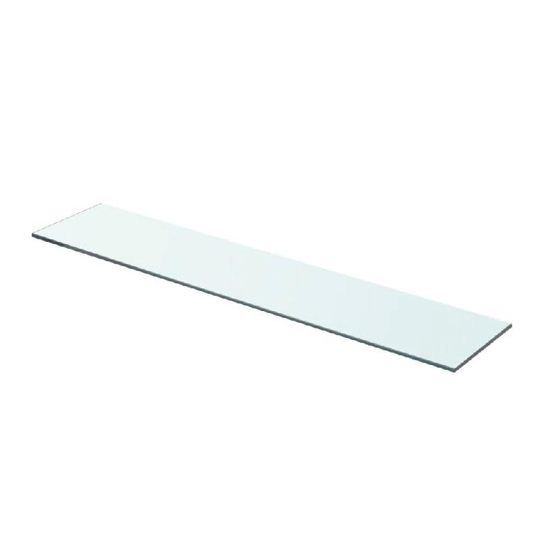 Panneau d'étagère en verre trempé transparent - 70 x 15 cm - Capacité 15 kg_0