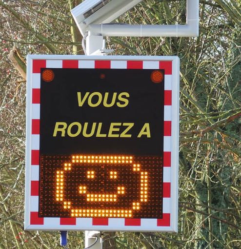 Panneau indicateur de vitesse de véhicule avec radars pédagogiques - Série AFFRAD & AFFRADBC_1