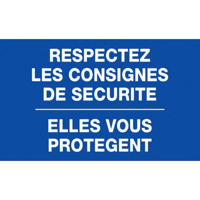 Panneaux rigides 330x200 mm consignes de sécurité - PNGPSC-NV10/CS3_0