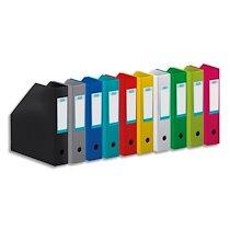 PORTE-REVUES EN PVC SOUDÉ, DOS DE 10 CM 32X24CM, LIVRÉ À PLAT. COLORIS ASSORTIS 10 COULEURS MODE - LOT DE 10