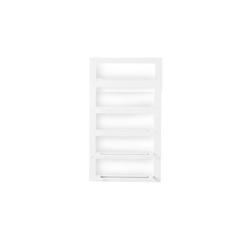 Range-bouteilles mural Baga 6 bouteilles compact VinoGuard. Blanc - blanc métal VG-Baga-06-B1_0