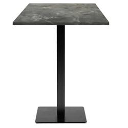 Restootab - Mange-debout 60x60cm - modèle Milan pierre métallisée - gris TB-MILFF-6060M-P.METAL_0
