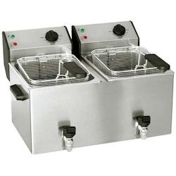 Roller Grill Friteuse électrique FD80DR avec vidange 2 x 8 L, 230V, - 171539_0