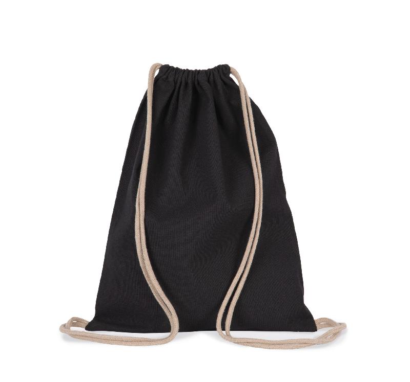 Sac à dos recyclé à cordon coulissant - Réf: KI5102 - Kimood - 67% coton recyclé / 30% polyester recyclé_0
