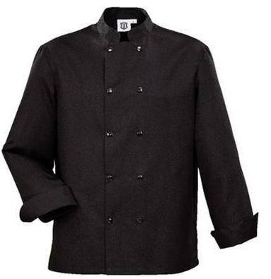 VESTE DE CUISINE NOIRE MANCHES LONGUES H-LINE XS