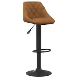 VidaXL Tabouret De Bar Marron Velours - marron 335336_0