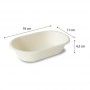 Barquette ovale biodégradable en bagasse - naturesse - dimensions : 18 x 11 x 4,3 cm - nn03060029_0