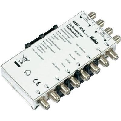 COMMUTATEUR MULTIPLE SAT FUBA MSP 408 ENTRÉES=4 (4 SAT/0 TERRESTRE) NOMBRE D'ABONNÉ(S)=8