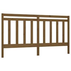 Décoshop26 - Tête de lit accessoire couchage chambre à coucher meuble 206 x 4 x 100 cm bois massif marron clair TDL0202881 - marron 3000611588000_0
